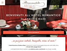 Tablet Screenshot of hotelromantico.it